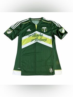 Portland Timbers FC 2015-16 MLS Soccer Jersey Men’s Sz M Adidas 5/40 Shirt Green